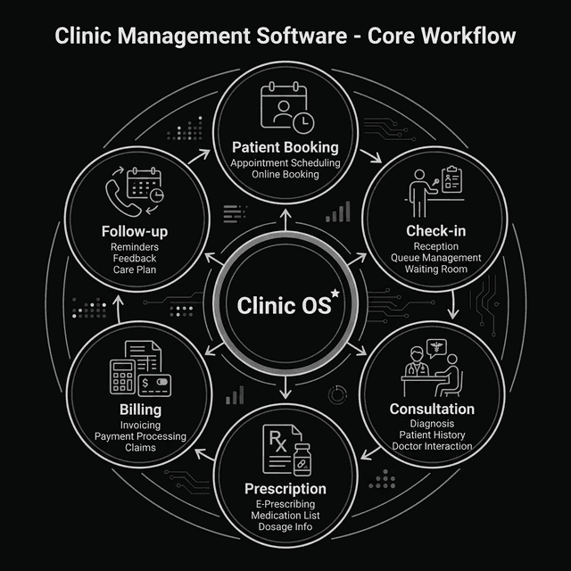 Clinic Management Software Core Workflow
