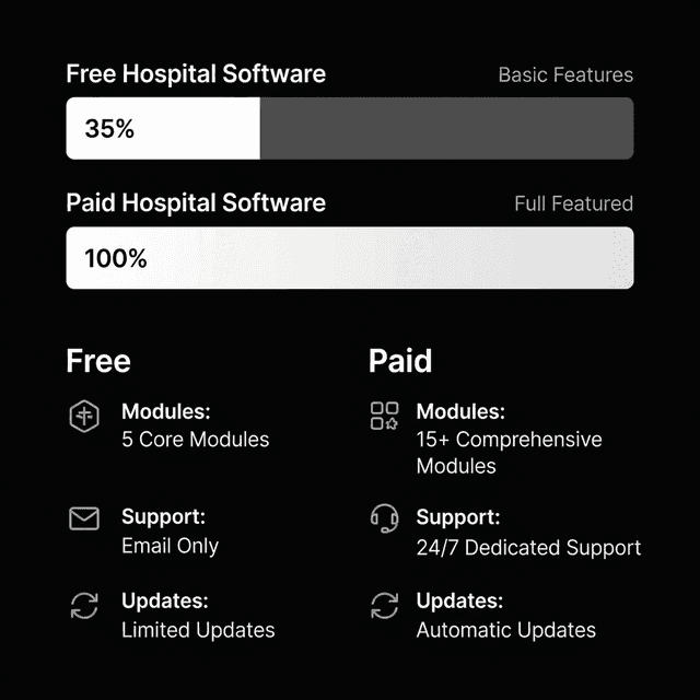 Free vs Paid Hospital Software Feature Comparison