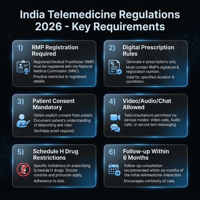 India Telemedicine Regulations 2026 Key Requirements